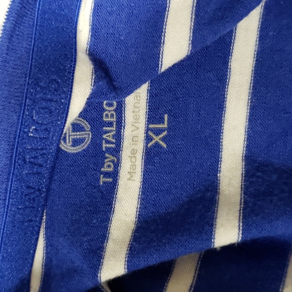 (XL) T by Talbots Striped Classic Nautical Lightweight Casual Loose Fit Comfy - Picture 3 of 8